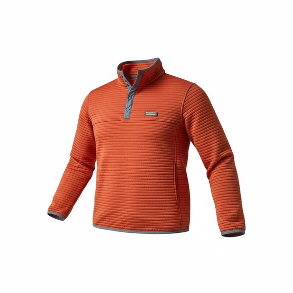 L.L. Bean Other - L.L. Bean Men's Vibrant Orange Zip-Up Jacket